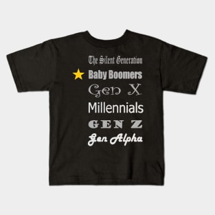 Proud Baby Boomer Kids T-Shirt